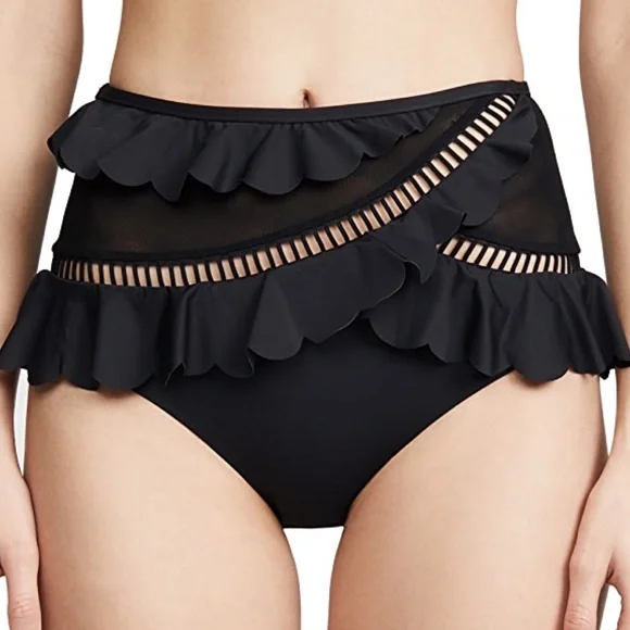 Zimmermann ruffle trim top and bottom swimsuit sz Au 1 - Picture 10 of 15